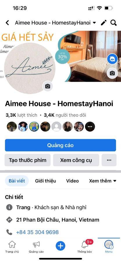 Aimee House - Phan Boi Chau Hanoi Exterior photo